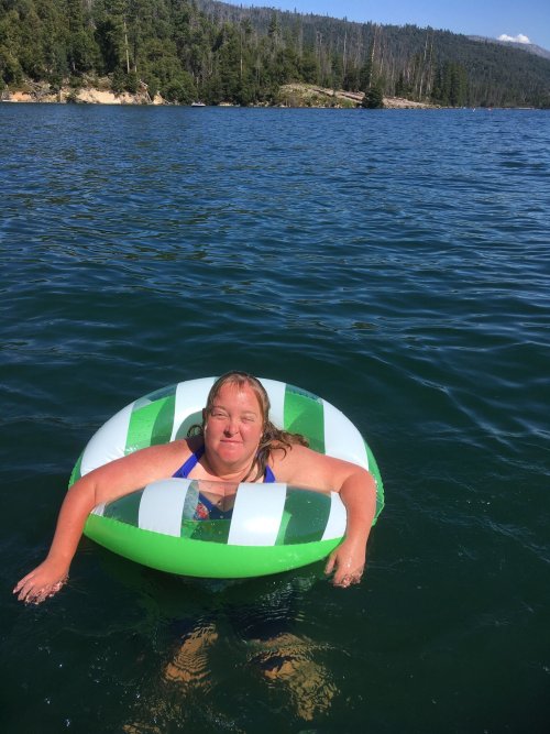 Melissa swimming